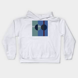 modern abstract geometric design Kids Hoodie